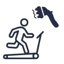 Electric treadmill + massager